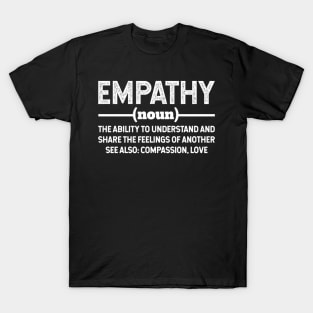 Empathy Empathetic Dictionary T-Shirt